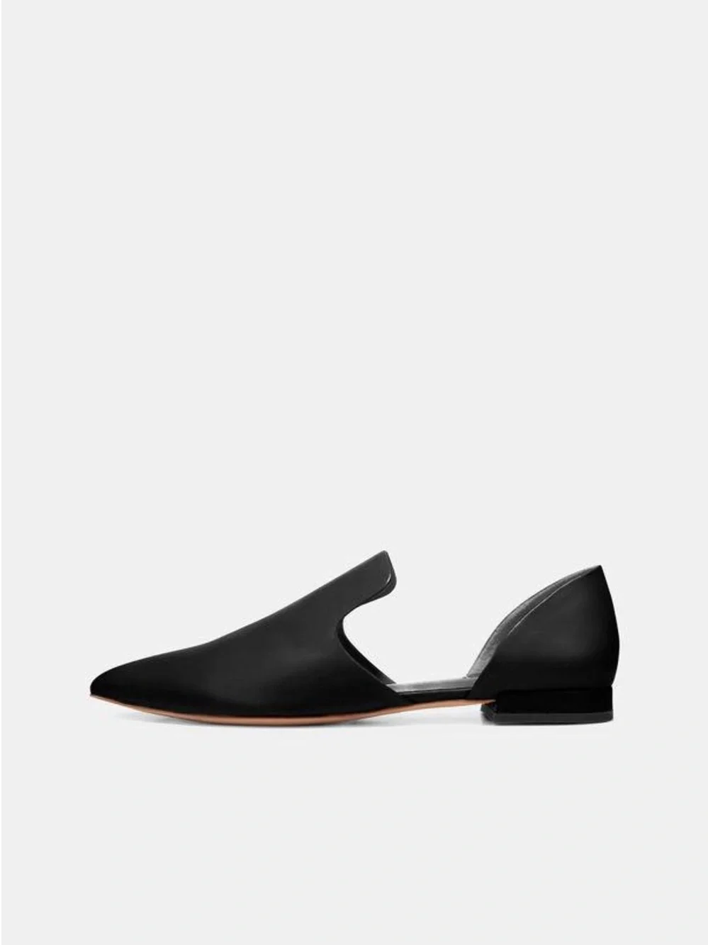 Vince Damris Black Siviglia Calf Flats Size 10